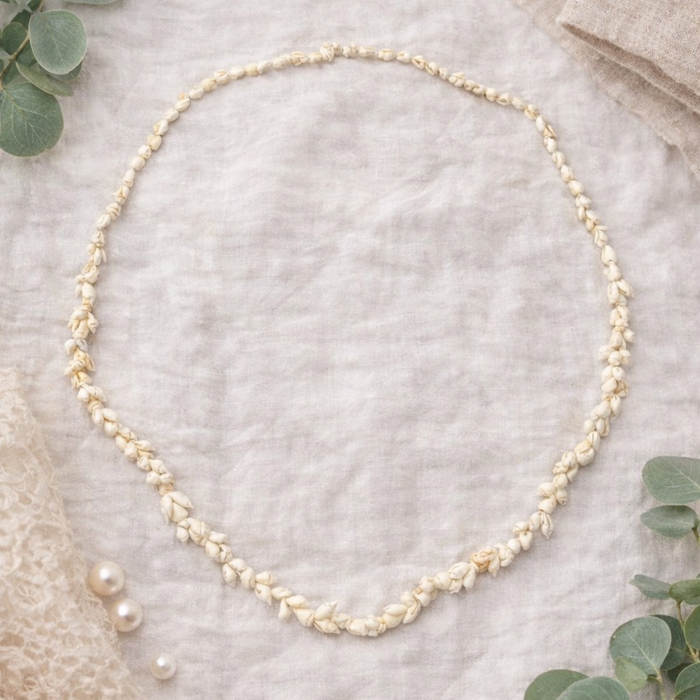 Seashell Ivory necklace 34 Inches